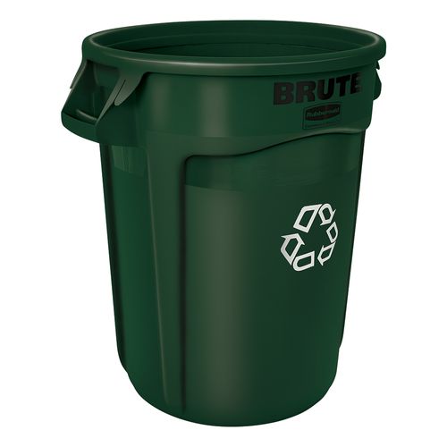 Contenedor de basura BRUTE® para Reciclaje - 121 Litros - Verde