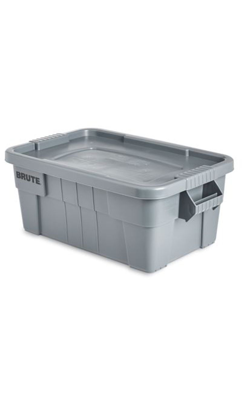 Caja-BRUTE--Tote--Gris-75-Litros-lateral-izquierda