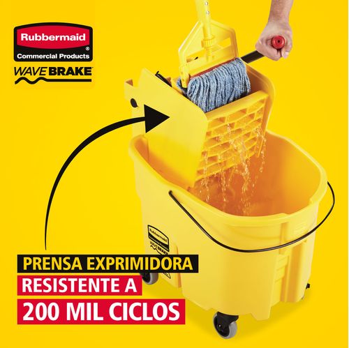 Cubeta Exprimidora Wavebrake  Amarillo 25 Lts