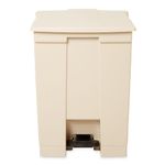 Caneca-de-pedal-Beige-45-Litros-Rubbermaid-Commercial-de-frente