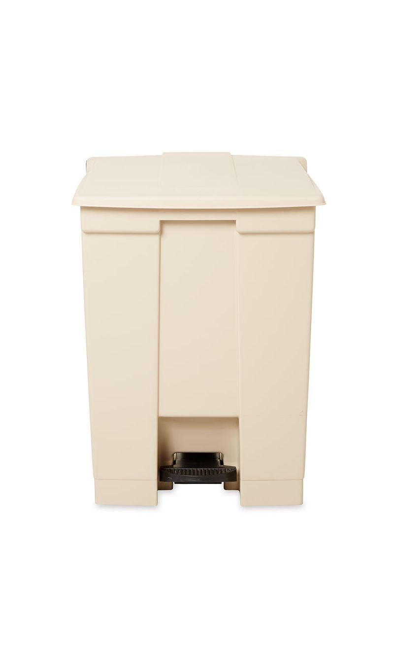 Caneca-de-pedal-Beige-45-Litros-Rubbermaid-Commercial-de-frente