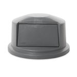 Tapa-BRUTE--Domo-Gris-121-Litros-Rubbermaid-Commercial-tapa-de-frente