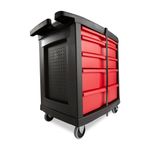 Centro-de-Trabajo-Movil--Con-5-Cajones-Negro----113-Kg-Rubbermaid-Commercial-parte-de-atras