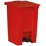 Caneca-de-pedal---Rojo-45-Litros-Rubbermaid-Commercial-de-frente