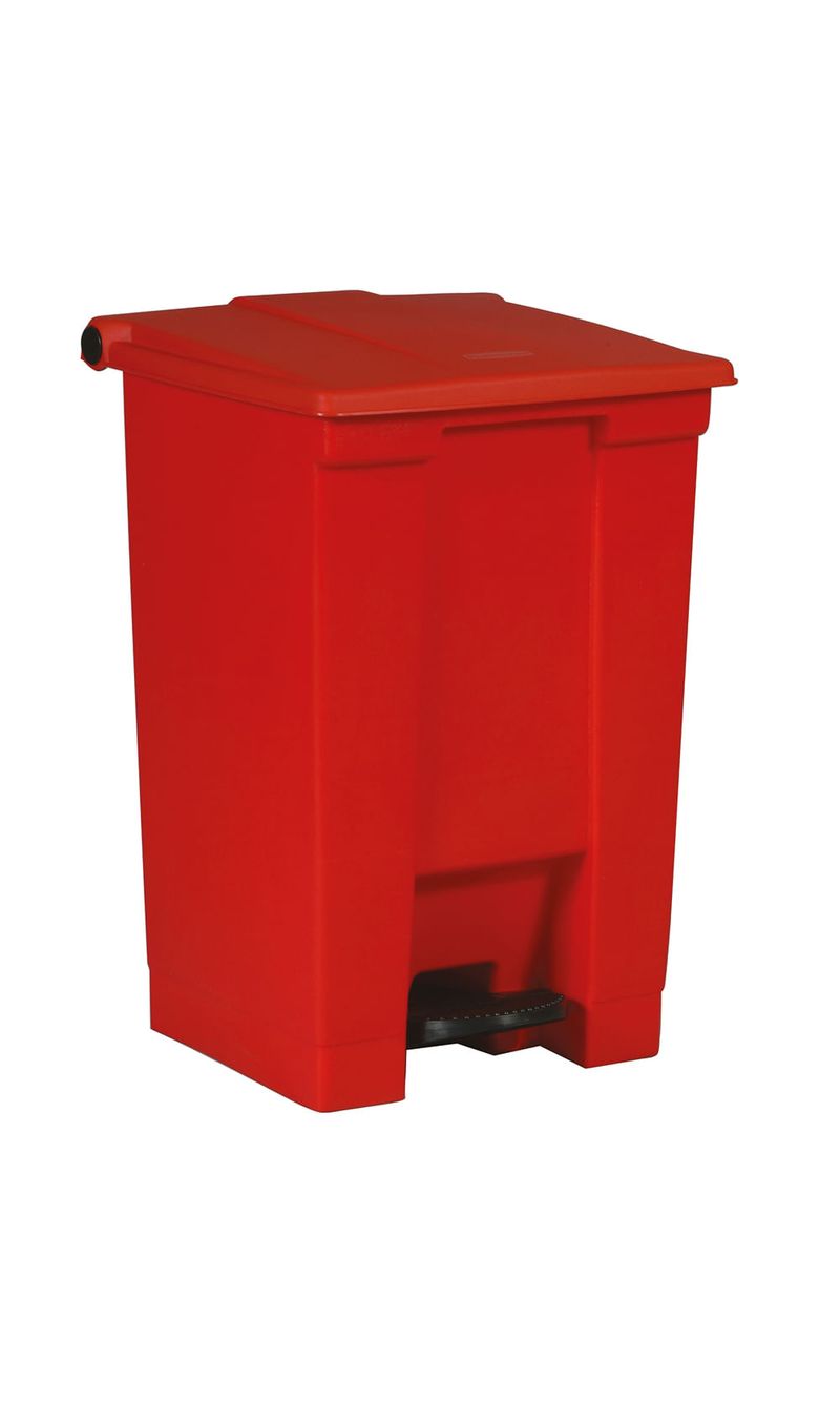 Caneca-de-pedal---Rojo-45-Litros-Rubbermaid-Commercial-de-frente