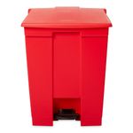 Caneca-de-pedal---Rojo-68-Litros-Rubbermaid-Commercial-de-frente