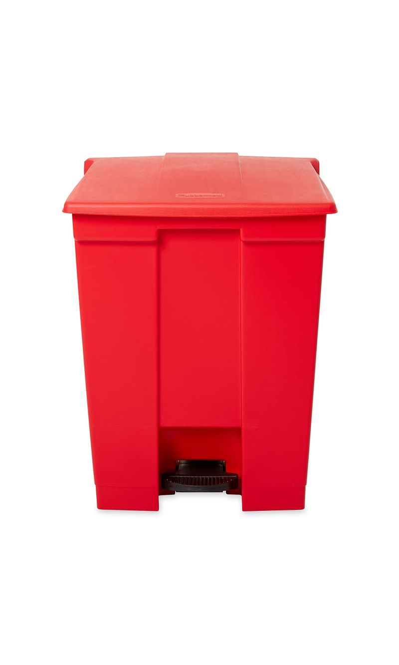 Caneca-de-pedal---Rojo-68-Litros-Rubbermaid-Commercial-de-frente