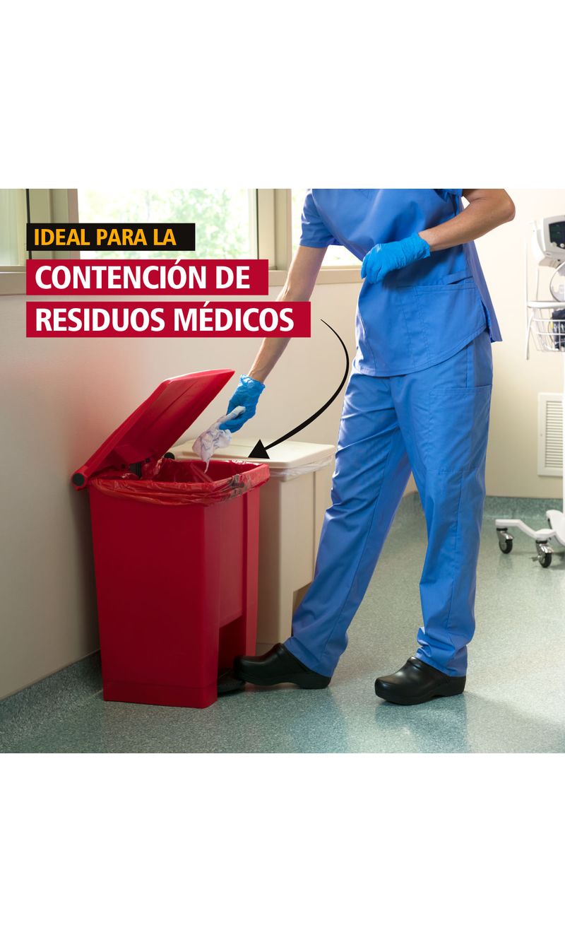 Caneca-de-pedal---Rojo-30-Litros-contenedor-de-residuos-medicos