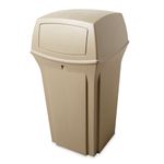 Contenedor-de-basura-Ranger-con-2-puertas-Beige-132-Litros-Rubbermaid-Commercial-en-diagonal