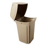 Contenedor-de-basura-Ranger-con-2-puertas-Beige-132-Litros-Rubbermaid-Commercial-tapa-abierta