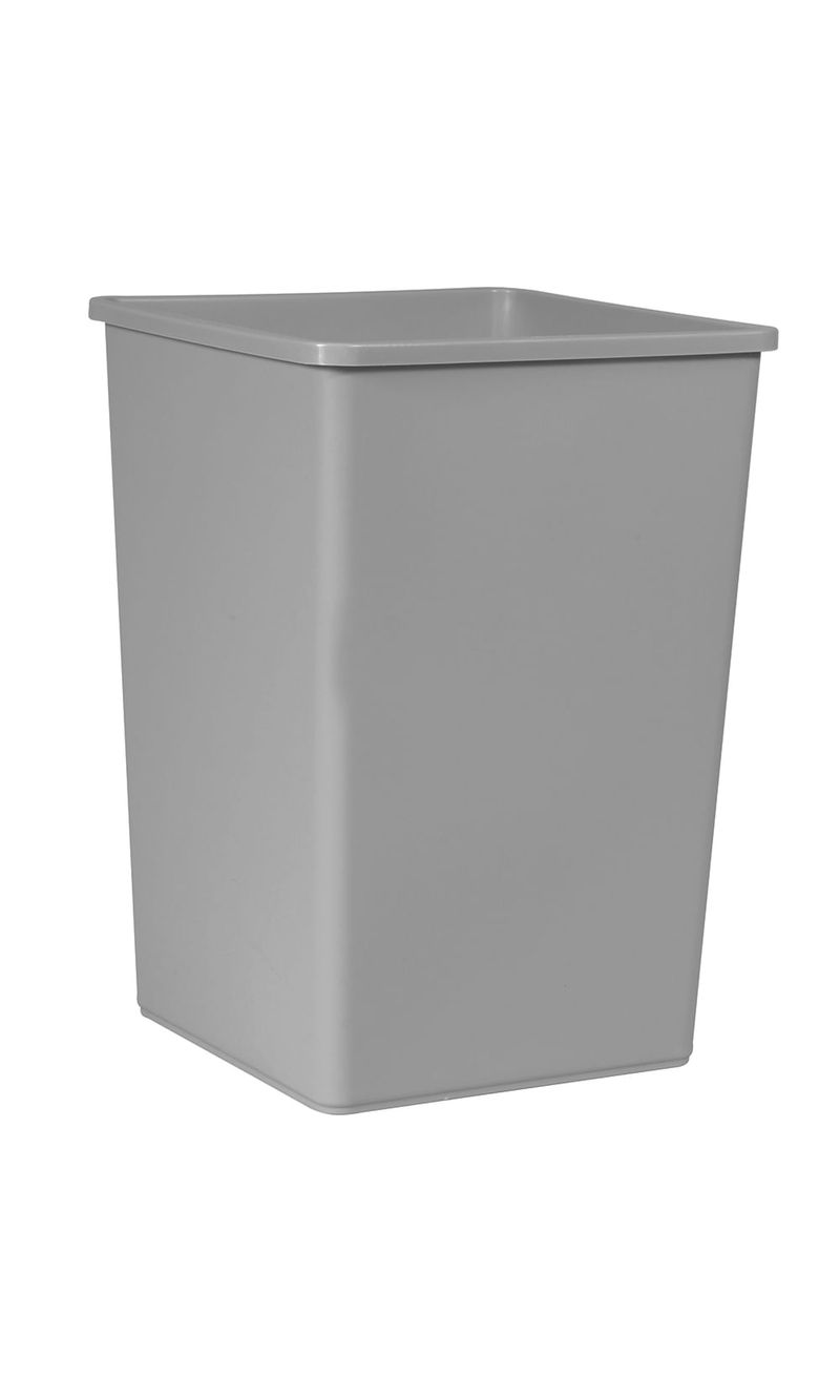 Contenedor-de-basura-Cuadrado-Untouchable--Gris-132.5-Litros-Rubbermaid-Commercial-en-diagonal