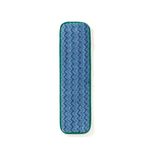 Mopa-Humeda-microfibra-HYGEN-Azul-Verde-45-cm-de-frente-en-pie