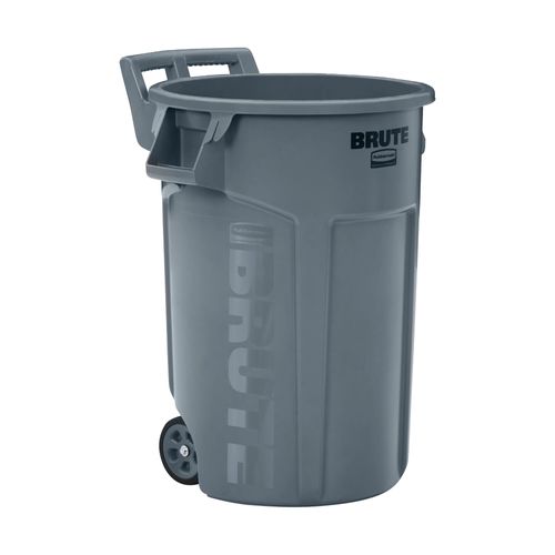 Contenedor de basura BRUTE® con ruedas - 166 Litros - Gris