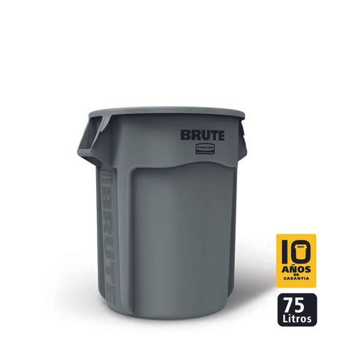 Contenedor de basura BRUTE® - 75 Litros - Gris