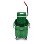 Cubeta-exprimidora-WaveBrake®-verde-33-litros-Rubbermaid-commercial-Products-de-frente