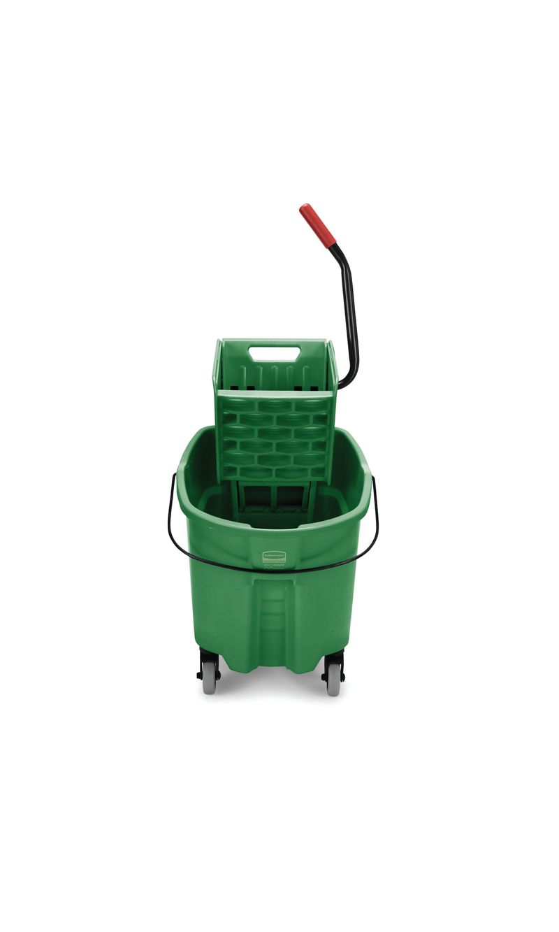 Cubeta-exprimidora-WaveBrake®-verde-33-litros-Rubbermaid-commercial-Products-de-frente