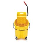 Cubeta-exprimidora-WaveBrake®-amarilla-33-litros-Rubbermaid-commercial-Products-de-frente