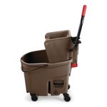 Cubeta-exprimidora-WaveBrake®-cafe-33-litros-Rubbermaid-commercial-Products-de-costado