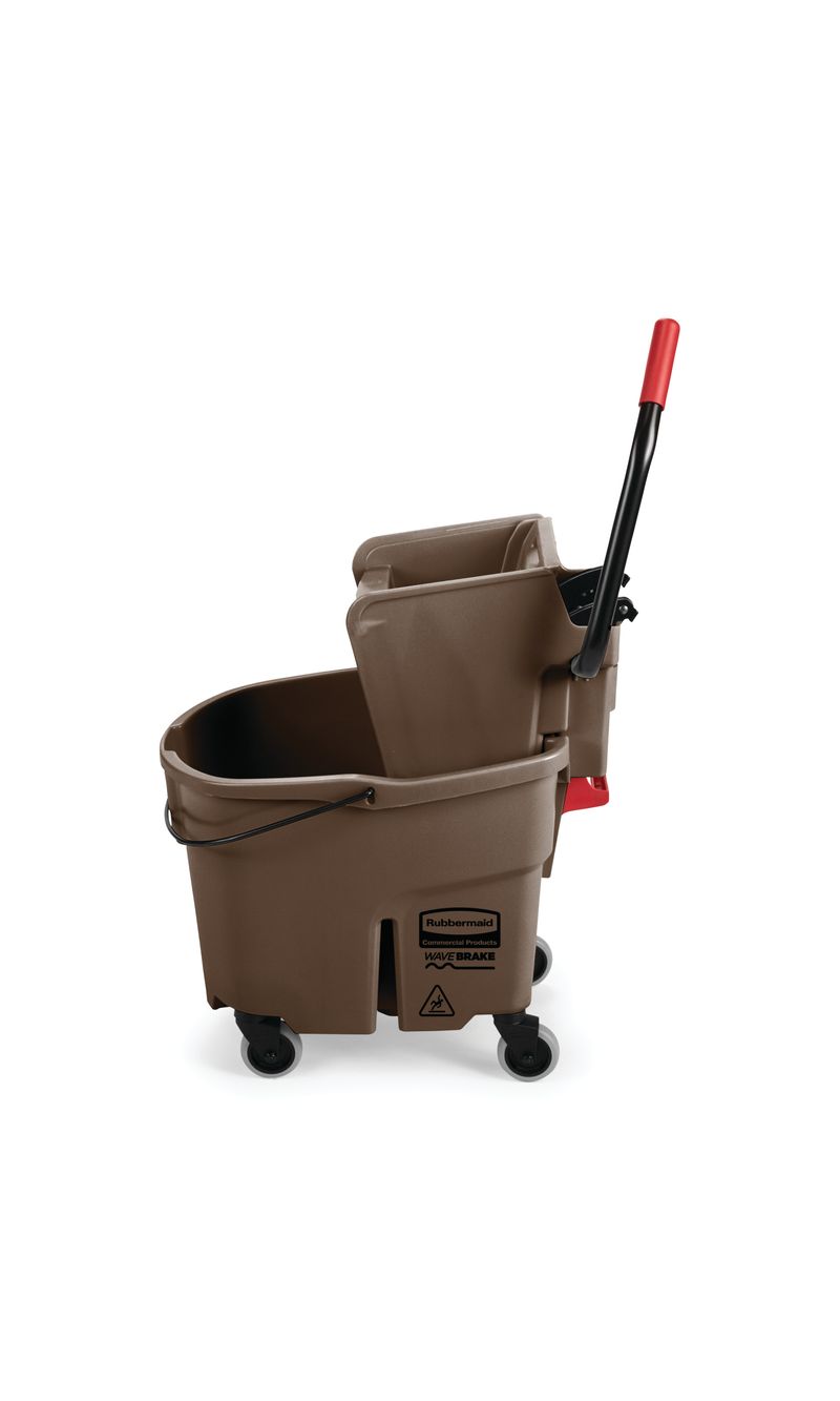 Cubeta-exprimidora-WaveBrake®-cafe-33-litros-Rubbermaid-commercial-Products-de-costado
