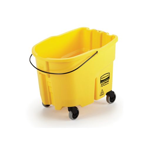 Cubeta WaveBrake® con ruedas, 33 Litros Amarillo