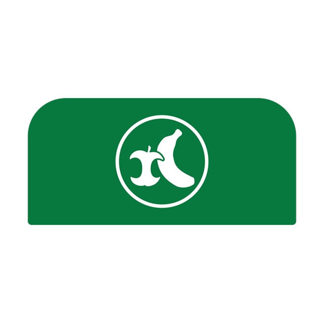 Letrero verde de 15 galones para residuos orgánicos Configure™