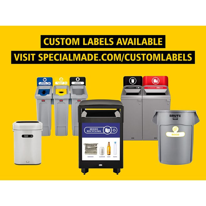 Letrero verde de 15 galones para residuos orgánicos Configure™