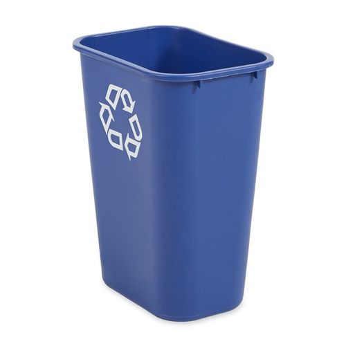Papelera de reciclaje grande 41 QT Azul