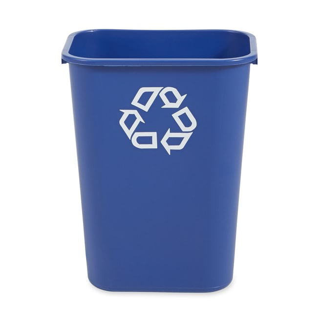 Papelera de reciclaje grande 41 QT Azul
