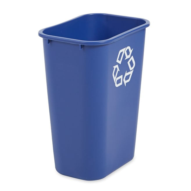 Papelera de reciclaje grande 41 QT Azul