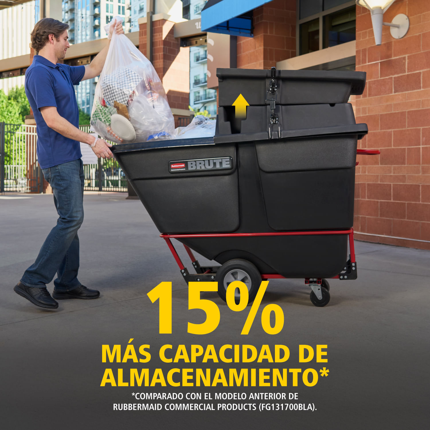 Tapa abatible para carro volcador BRUTE®