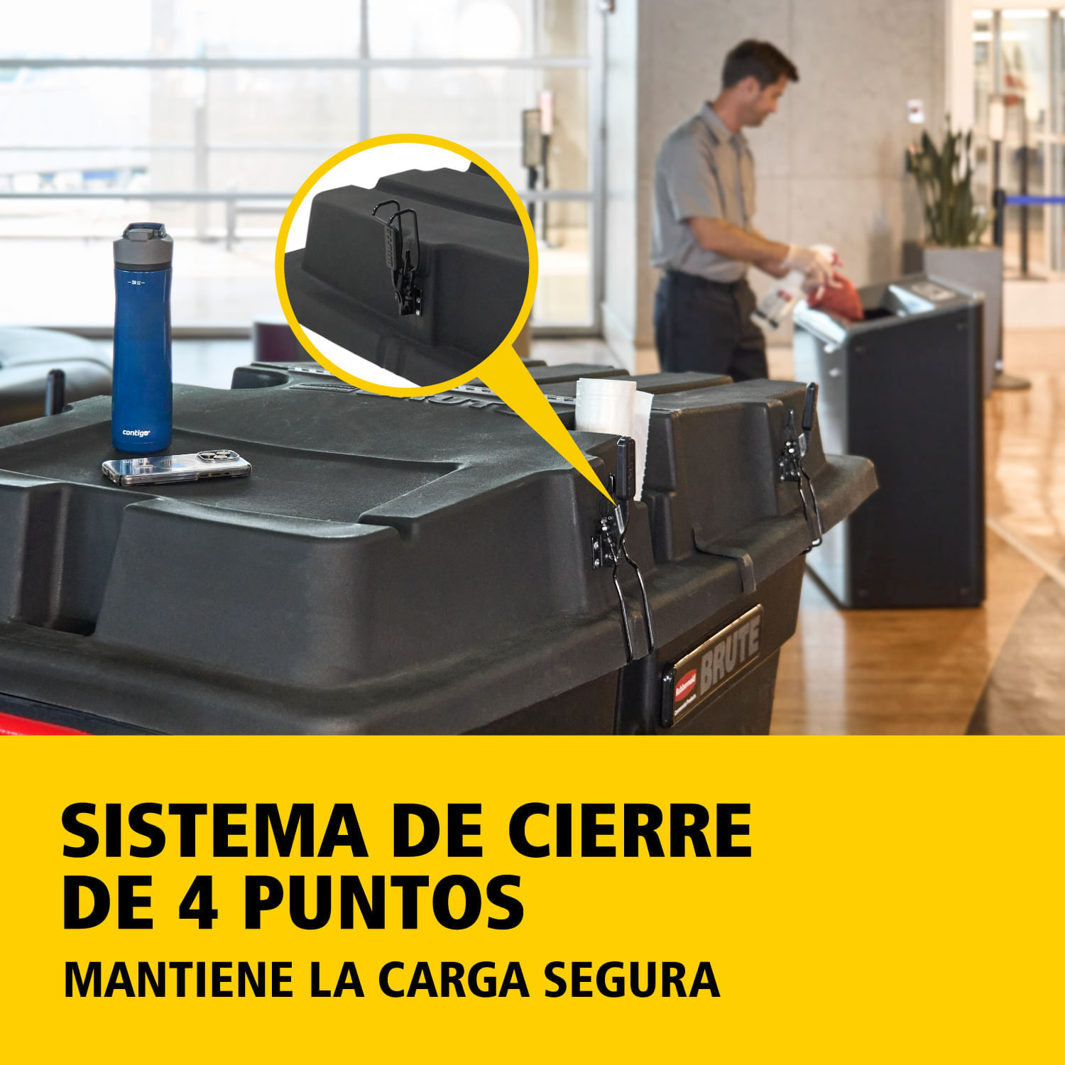 Tapa abatible para carro volcador BRUTE®