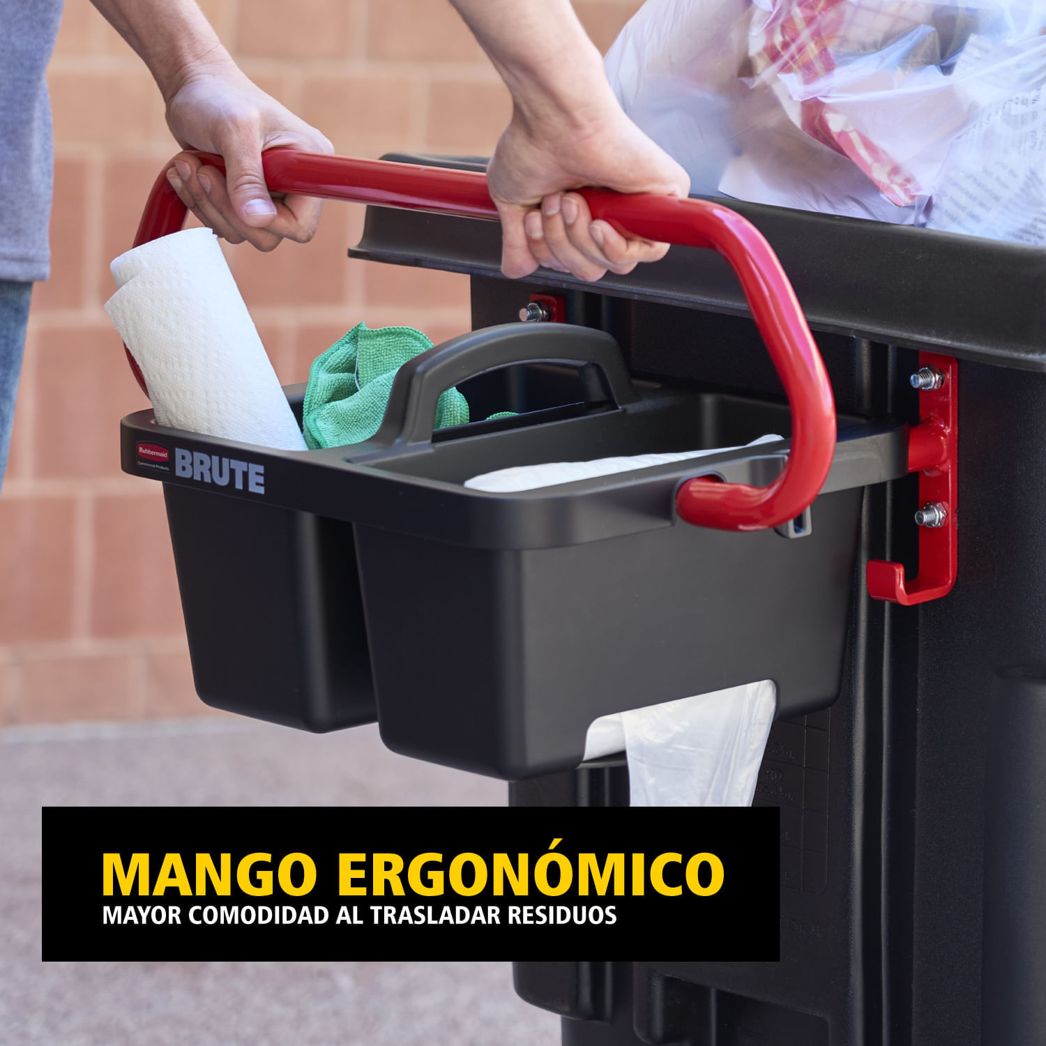 Mango ergonómico con portaelementos
