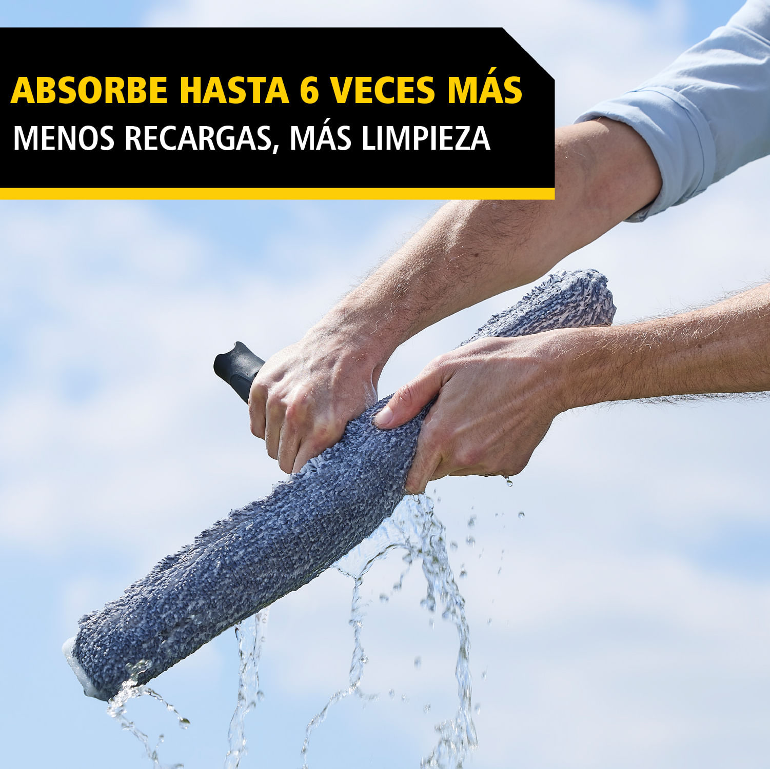 Funda de repuesto para lavavidrios de microfibra