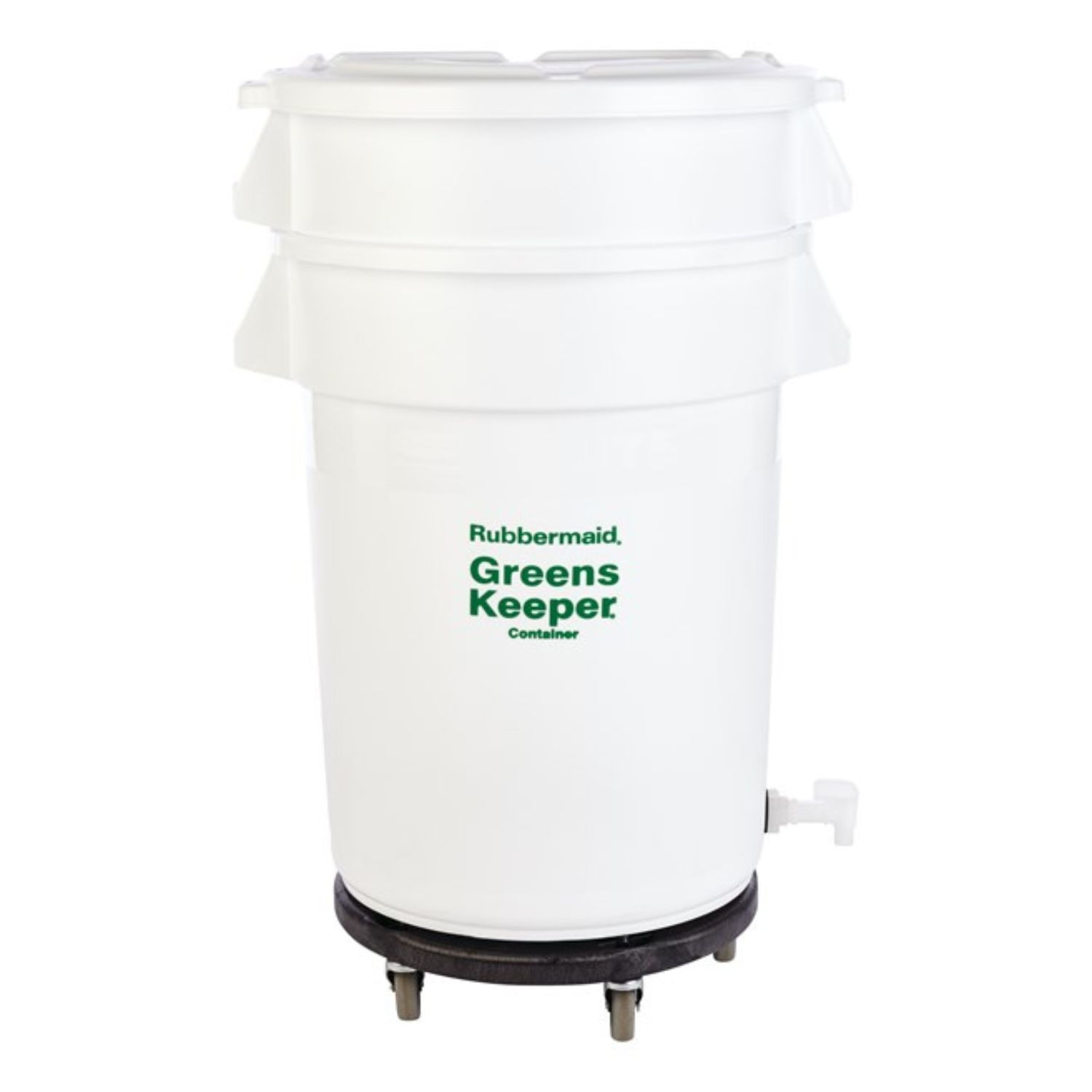 Contenedor BRUTE® Greenskeeper 32 gal con tapa y carrito