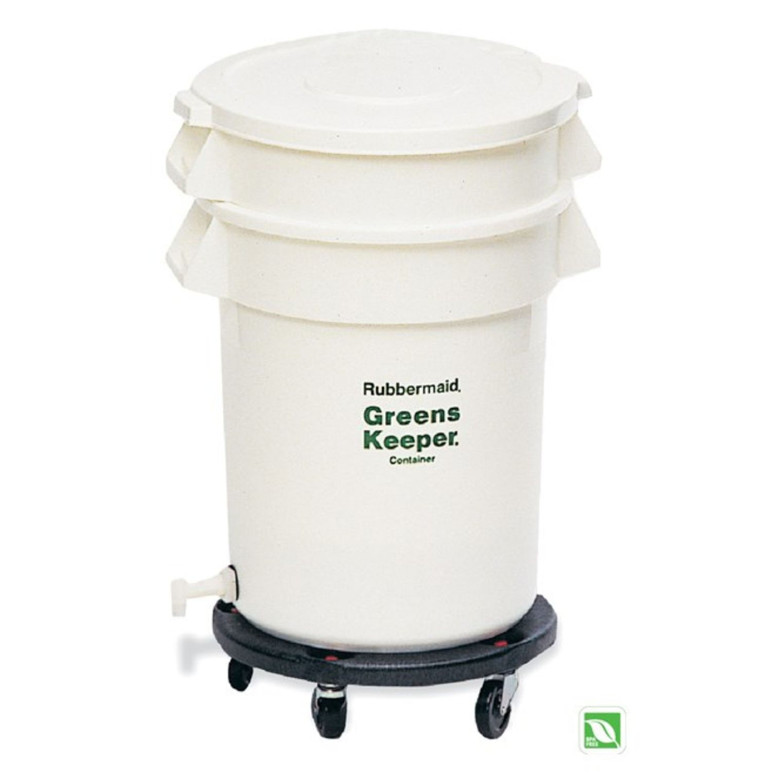 Contenedor BRUTE® Greenskeeper 32 gal con tapa y carrito